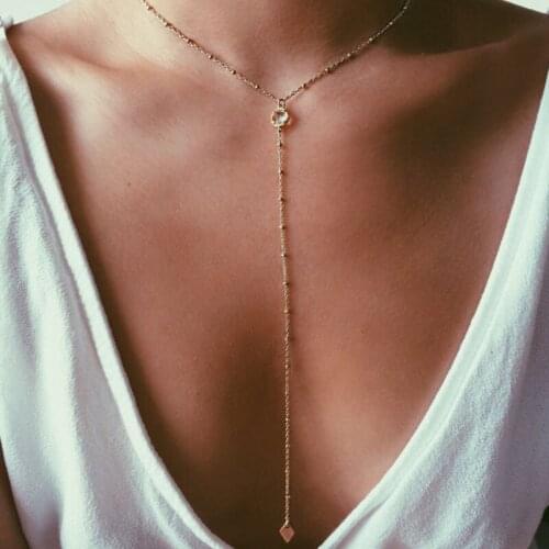 Boemian Long Necklaces Pendants Vintage Crystal Beads choker For Women Jewelry Collana Bijoux Femme Joyas Mujer Collier