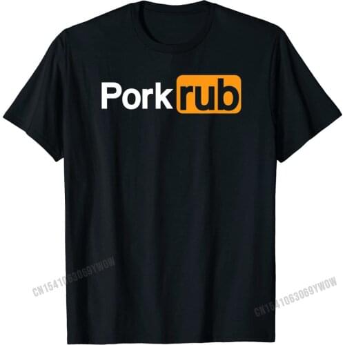 Mens "Pork Rub" T-Shirt | Funny BBQ Shirt | Barbecue T-Shirt Tshirts for Men Camisa Dominant Comics Cotton