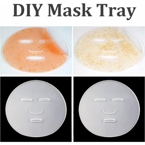 Reuseable Facial Mask Plate Fruit Vegetable Mask Machine Maker Clear Silicone Mask Mold Tray Mask Making DIY Tool Free Shipping