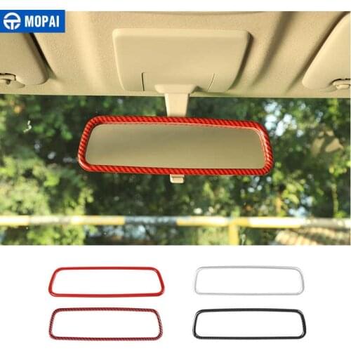 MOPAI Interior Mouldings for Jimny JB74 Car Interior Rearview Mirror Decoration Stickers for Suzuki Jimny 2019+ Accessories