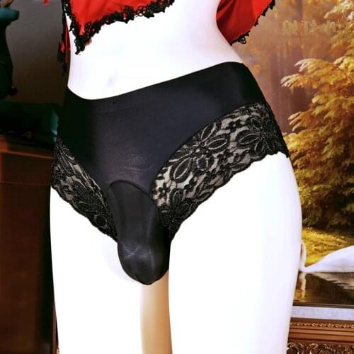 Ice Silk Mens Underwear Sexy Seamless Nylon Briefs Ultra-thin Gay Transparent Breathable Mesh Underpants Pouch Cuecas Thongs