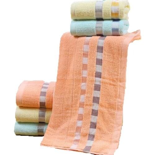 100% Cotton Soft Bath Towel Embroidery Basic Towel Square Beach Towel for Adults Absorbent Luxury Towel Bathroom Shower Towel