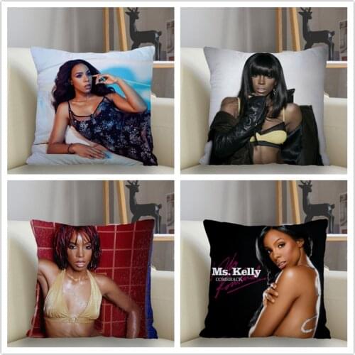 Musife Kelly Rowland Pillowcase Custom Square Pillow Cover Case Zipper Pillowcase 35*35,40*40,45*45cm Drop Shipping