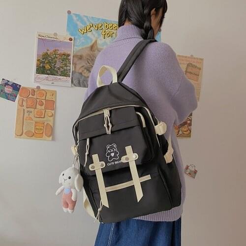 New Nylon Waterproof Women Backpack Cute School bag for Teenage Girls Female Travel Bag College Laptop Backpacks High Quality