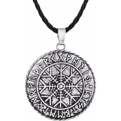 Nostalgia Helm Of Awe Aegishjalmur Viking Necklace Steampunk Scandinavian Amulet Bijuterias