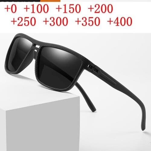 Prescription Square Reading Glasses Progressive Grey Lens Men and Women Presbyopia Glasses Outdoor fishing sunglasses NX