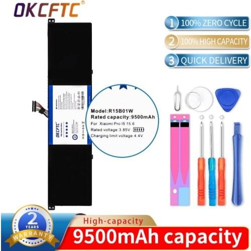 OKCFTC R15B01W New Laptop Battery For Xiaomi Pro 15.6" Series Notebook 7.6V 9500mAh 60.04WH