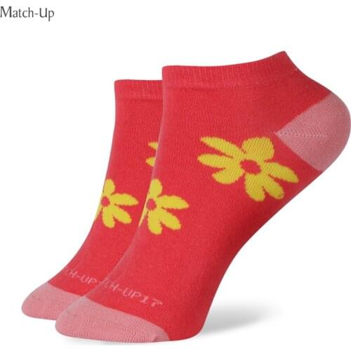 Match-Up GIRLS' NO-SHOW SOCKS colorful combed cotton socks socks
