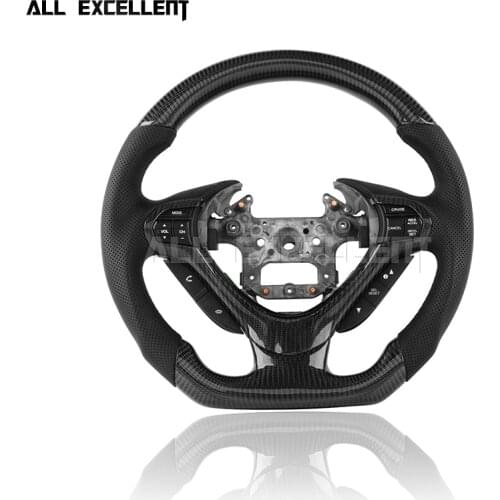 Automobile steering wheel assembly For Honda Spirior 2009-2013 carbon fiber trim