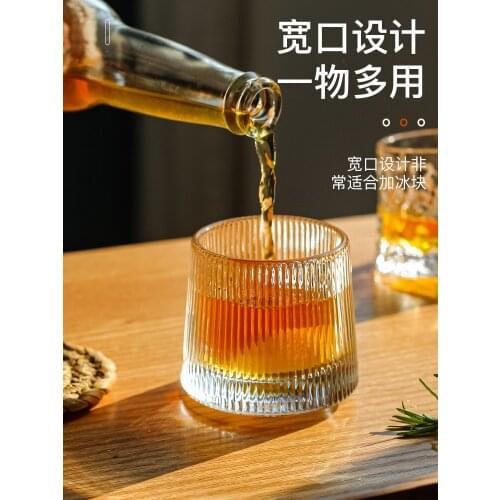 Clear Water Glasses Cup for Wine Beer Beverage Juice Mixed Drinks Wine Whiskey Cups Drinkware for Men or Women