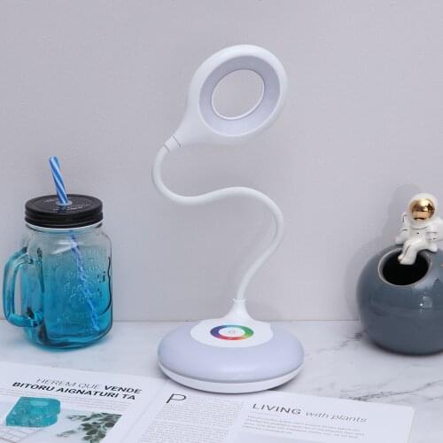 LED Desk Lamps USB Charging Eye-Protection Table Lamp 1200mAh Three-Level Touch Night Light For Bedroom Bedside Reading Lamp