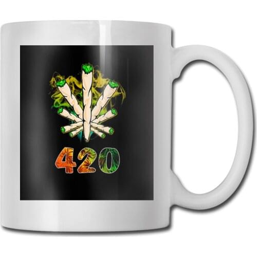 The Smoke Circle 420 Weed Personalized Any Logo Popular Style More Colors Children Western Style Boy Man Mug Cup
