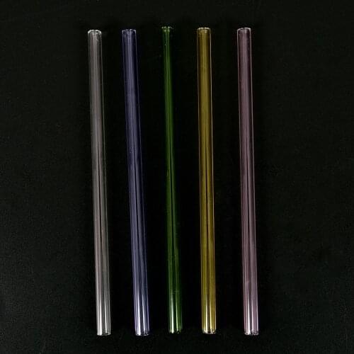 1pcs Practical New Handmade Healthy Glass Straw Household Glass ECO-friendly Straight Pipet