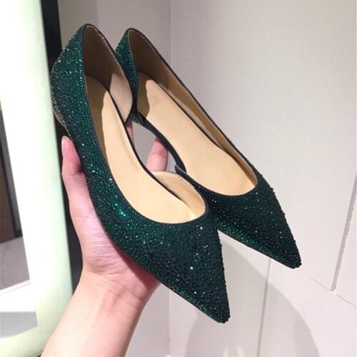 Womens Shoes New Fashion Casual Flat Shoes Genuine Leather Ladies Shoes Pointed Toe Slip-On Shoes Hot Sell Dress Party Shoes