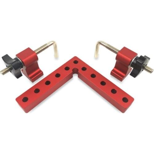 90 Degree Positioning Squares with 2 Right Angle Corner Clamp Aluminum Alloy Woodworking Carpenter Tool for Boxes, Photo Frames