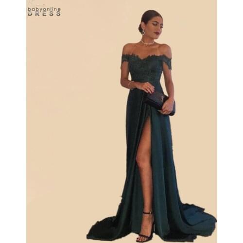 Robes de soirée Sexy Lace Mermaid Long Wedding Evening Dress Backless Off The Shoulder Women Dress 2021robe de soirée de mariage