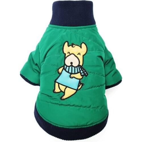 Winter Pet Dog Clothes Super Warm Puppy Jacket Thicker Cotton Coat High collar warmth Small Dogs Pets Clothing For Bulldog