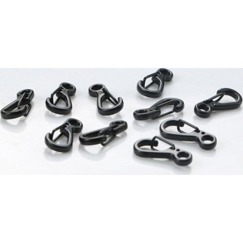 10PCS/LOT Mini Spring Hooks Clips Backpack Clasps Carabiners EDC Keychain Camping Hooks Outdoors Hardware Tools B3