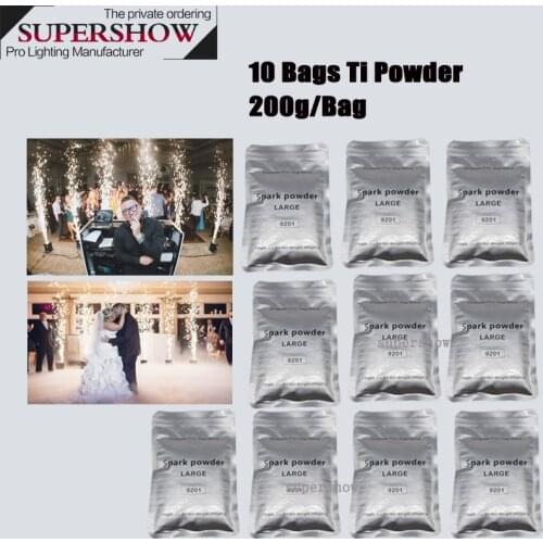 200g indoor outdoor Cold sparkler Electronic Spark Machine Composite Ti Powder For Stage events show