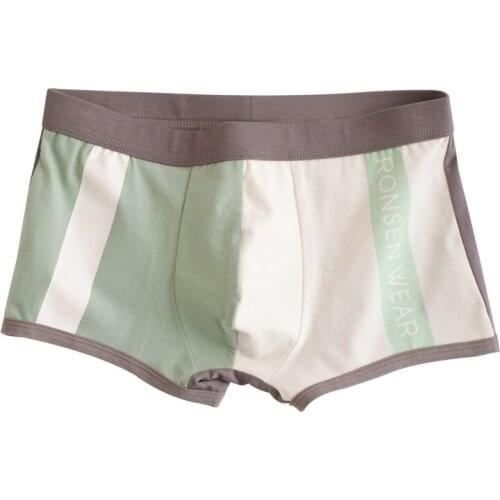 3Pcs Mens Sexy Panties Trend Mens Boxers Shorts Underwear Print Cotton Soft Men Underpants Breathable Trunks Plus Size 2021 New