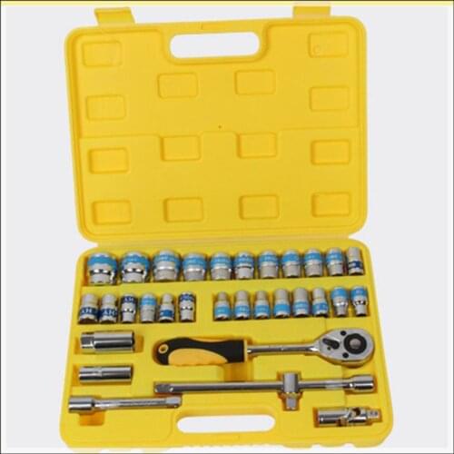 32pcs Auto Car Repair Tool Box Set Ratchet Wrench Sleeve for Car Bicycle Hardware Repair Tools Universal