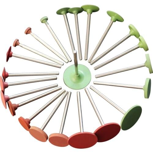 5pcs Shanked Rubber Wheel Polishing Grinding Head Grinding Rubber Wheel Precious Metal Surface Grinding