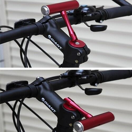 Aluminum T Type Bicycle Handlebar Lamp Mount Bracket Holder Phone Mount Extender Expansion Rack