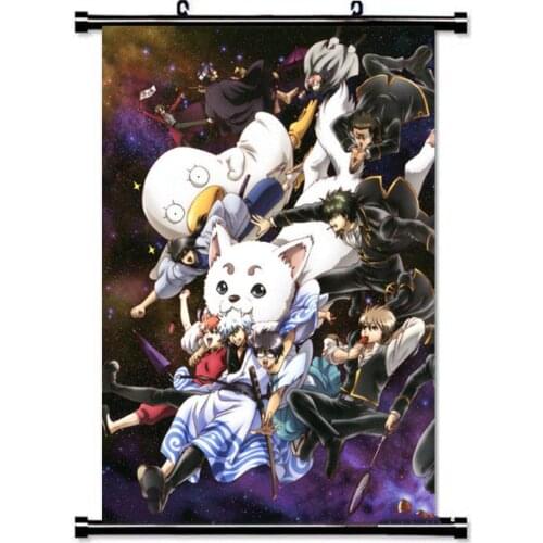 Anime GINTAMA Wall Scroll Printed Painting Home Decor Japanese Cartoon Decoration Poster