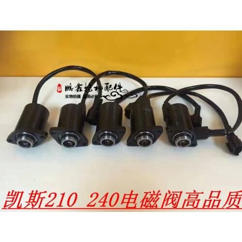 Free shipping excavator parts for Case CX210 CX240 CX130 Rotary solenoid valve safety lock solenoid valve pilot solenoid valve