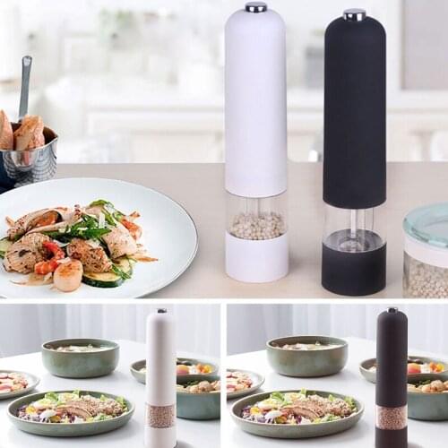 Color Electric Pepper Grinder Multifunction Salt Spice Herbal Containers Easy Clean Home Kitchen Cooking Bbq Cleaning Tools New