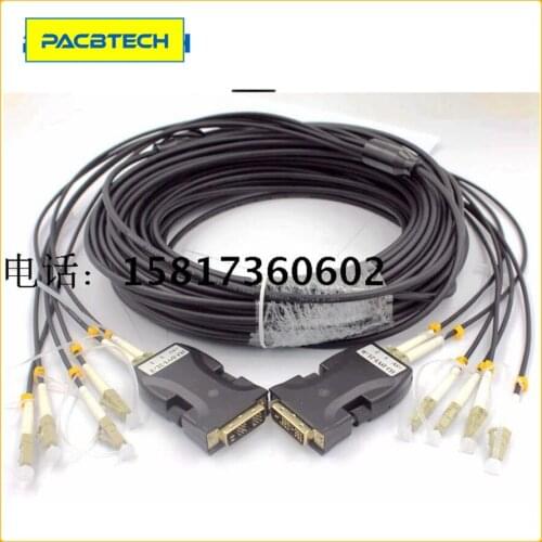 DVI Fiber extender 6 core Armored Fiber Patchcords LC-LC Multimode 6Fibers MM Armored Optical Fibre Jumper Cable 250M