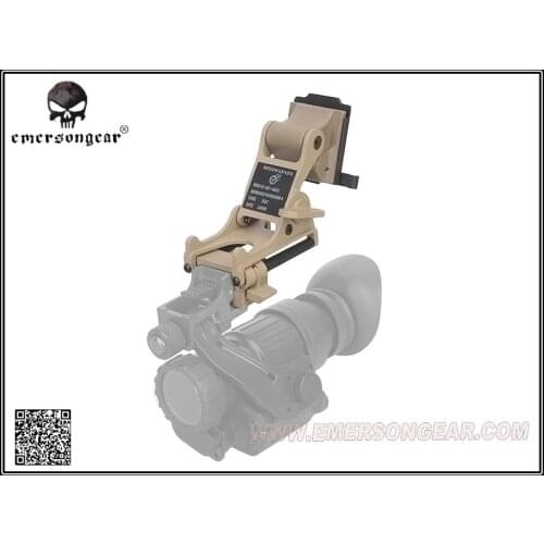 EMERSON Tactical Night Vision Shockproof Helmet Rhino Arm Mount for PVS-14 PVS-7 EM3283 TAN