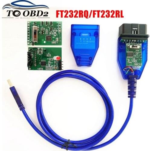 FTDI FT232RL/FT232RQ Chip For Fiat For VAG KKL 409 Auto Car Diagnostic Cable for VAG KKL Interface with Switch USB scanner tool