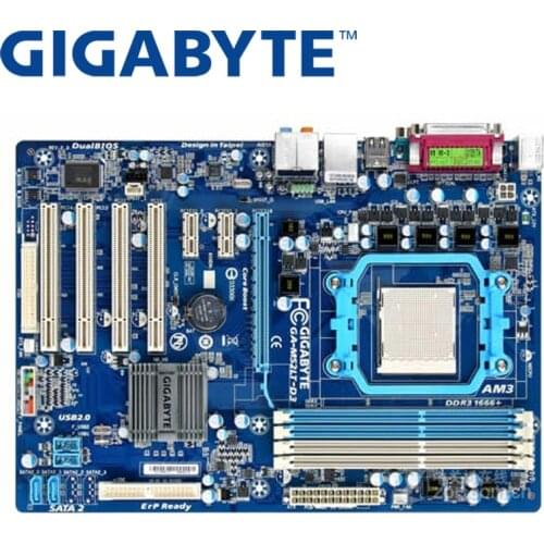 GIGABYTE GA-M52LT-D3 Desktop Motherboard For nForce 520LE Socket AM3 For Phenom II/Athlon II DDR3 16G Used M52LT-D3