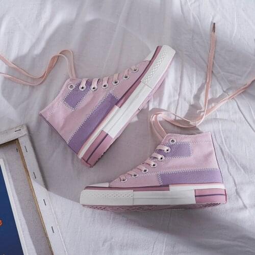 Korean high top canvas shoes womens 2021 new ulzzang shoes autumn retro ins Benshan fashion shoes