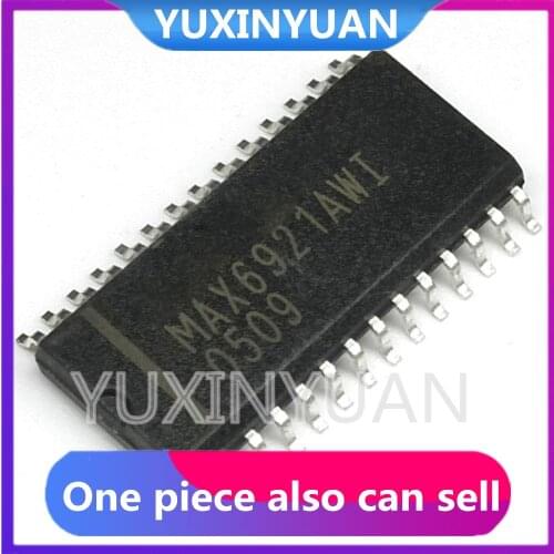 MAX6921AWI MAX6921 SOP28 1PCS 20-Output, 76V, Serial-Interfaced VFD Tube Drivers