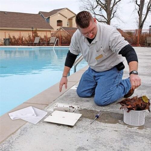 Swimming Pool Garbage Filter Bag Elastic Skimmer Basket Mesh Storage Bag for InGround and Above Ground Pools GQ