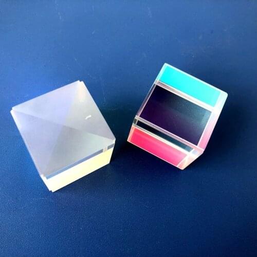 20*20*20mm Mini Glass X-Cube RGB Prism Dispersion Prism for Physics and Decoration