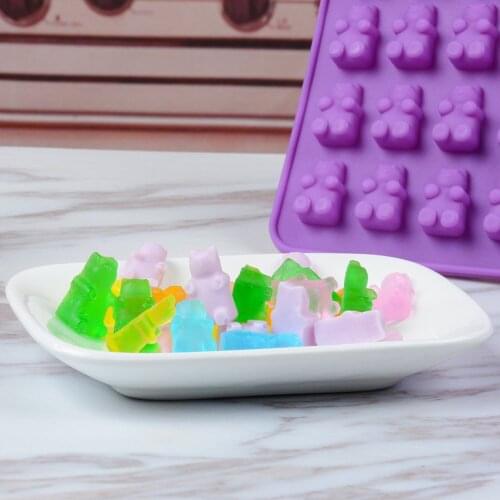 DIY Multi-use Silicone Cake Tools Mold 1 Set 50 Cavity Silicone Gummy Bear Chocolate Mold Candy Maker Ice Tray Jelly Moulds 2