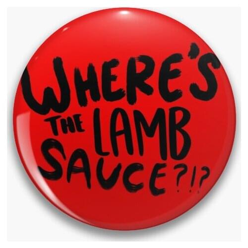 WhereS The Lamb Sauce Gordon Ramsay Soft Button Pin Cartoon Fashion Creative Clothes Women Badge Collar Decor Funny Jewelry
