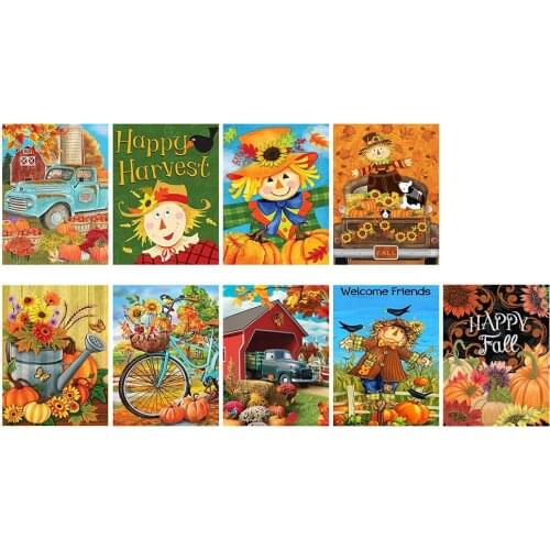 5D DIY Full Round Drill Diamond Painting Autumn Fairy Mosaic Kit Rhinestone Drawing Picture Home Decoration Art Craft