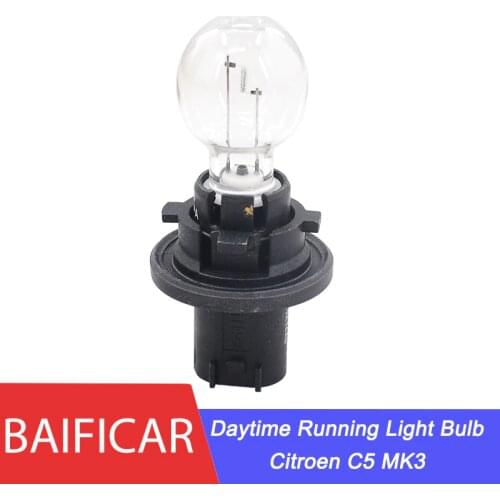 Baificar Brand New Genuine 1 Pcs Daytime Running Light Bulb Fog Headlight Bulb With Base 6216F7 12V HP19W For Citroen C5 MK3