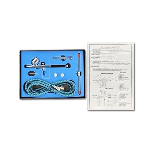 Spray Gun Airbrush High Precision Spray Pen Dual Action Gravity Feed Airbrush 0.2 0.3 0.5mm Nozzles Painting Spraying AB-130