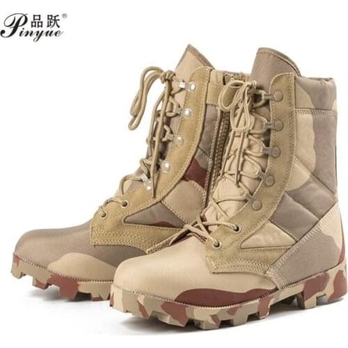 Hiking Boots Mens Camouflage Botas Militares High-top Hunting Boots Non-slip Shock-Absorbing Mountain Climbing boots