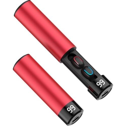 Q67 TWS Wireless Earbuds 3D Stereo Mini Bluetooth Earphone 5.0 Mic Sports Waterproof U-shaped metal trolley headset