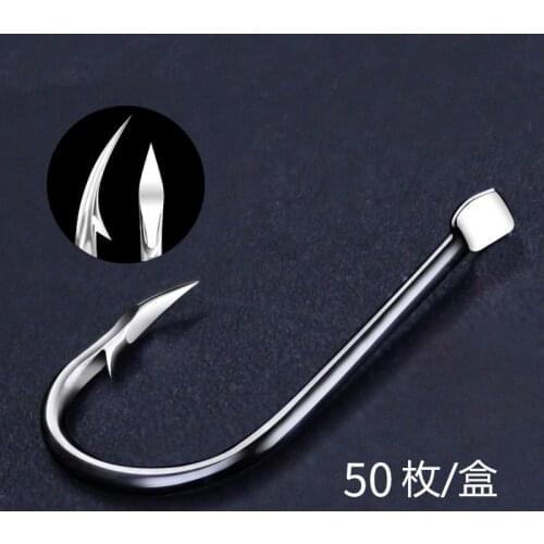 50pcs Fish Hook Japanese Imported Ghost-tooth Isonidou Fishing Hook With Barbed Crucian Carp And Carp Fishing Hook