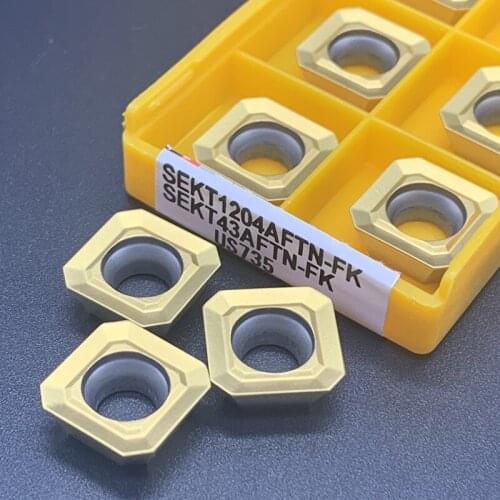 SEKT1204AFTN-FK VP15TF / US735 millingTurning tool Carbide insert CNC tool parts SEKT1204 lathe tool Turning insert инструмент