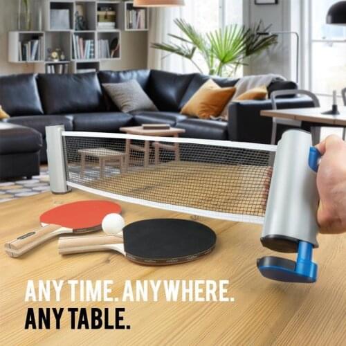 2020 Table Tennis Net Portable Anywhere Retractable Ping Pong Post Net Rack For Any Table