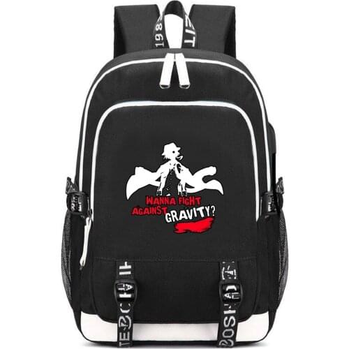 Bungo Stray Dogs Cartoon Bookbag Oxford Boys School Bags Anime Back To School Backpack Women Travel Bags USB Laptop Rugzak