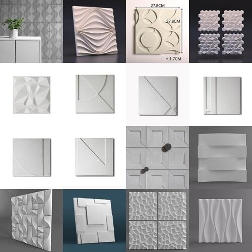 Sombra creativa estereoscópica cemento pared molde decoración Fondo pared azulejo molde pasta tipo pared azulejo manual molde